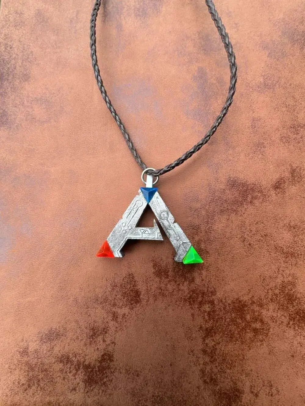 ARK Survival Evolved Alloy Pendant Necklace with Braided Cord